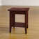 Jarrah Solid Wood End Table and Built-In Outlets