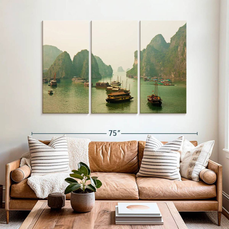 Mehar Halong Junk Boats, 42" H x 65" W