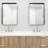 Wall Mirror 24X36 Inch Black Rectangular Mirror Metal Framed Mirror Vanity Mirror Dressing Mirror