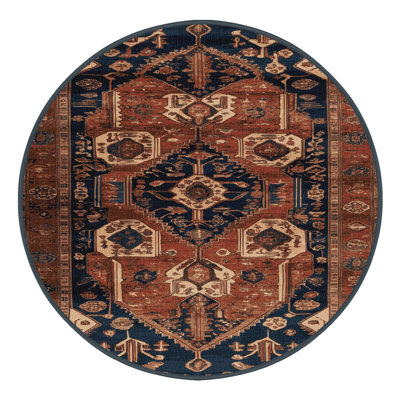 Machine Washable Persian Brown Area Rug