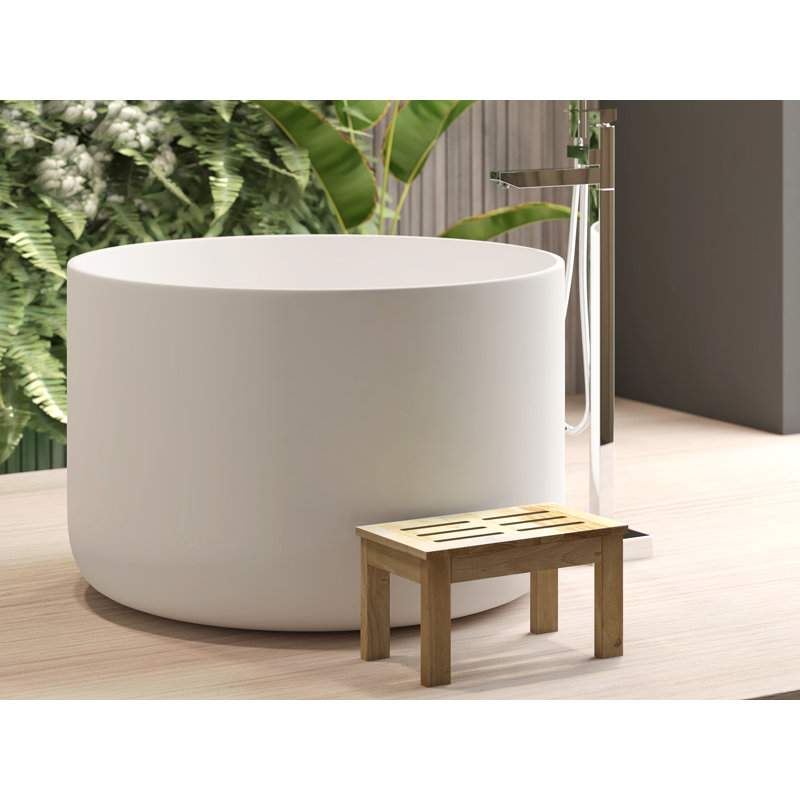 Baignoire profonde autoportante 41 po Modern, Blanc
