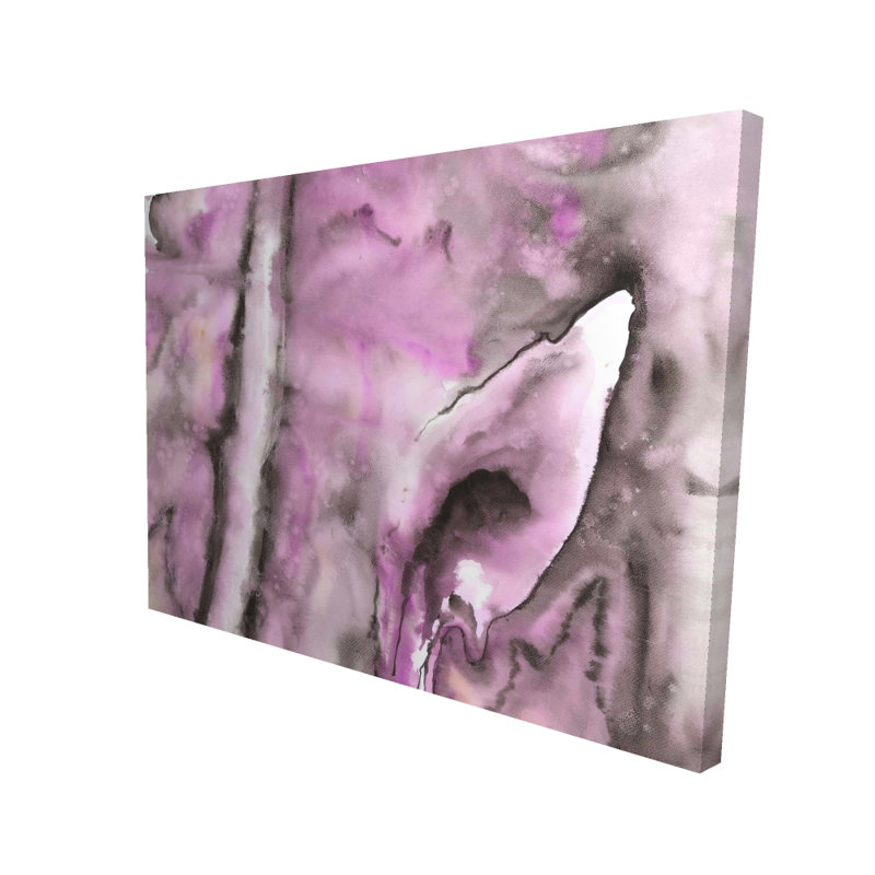 Mauve - Toile illustrative abstraite pour la décoration intérieure | Art