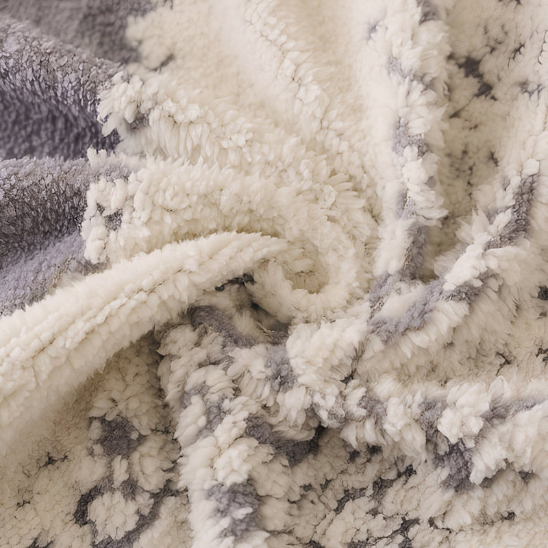 Housse pour canapé en peluche Winter, L 90 po x P 35 po, Gris