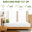 Matelas double de 8 po, housse tricotée respirante, support de bord, ressorts, convient aux sommiers à lattes de tous les types de lit-2029733486