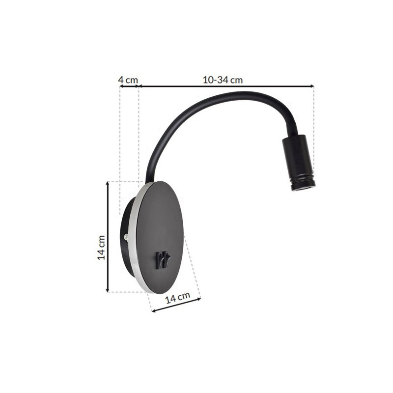 Acesen LED Spotlight, Black