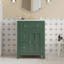 Meuble-lavabo de 24 po avec lavabo en céramique, croix, poignées et rangement de tiroir spacieux pour salle de bain