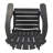 Teigan Rustic Outdoor Acacia Wood Folding Adirondack Chair with Wide Armrests and Traditional Slatted Design for Backyard, Garden, Porch Deck-1212402658