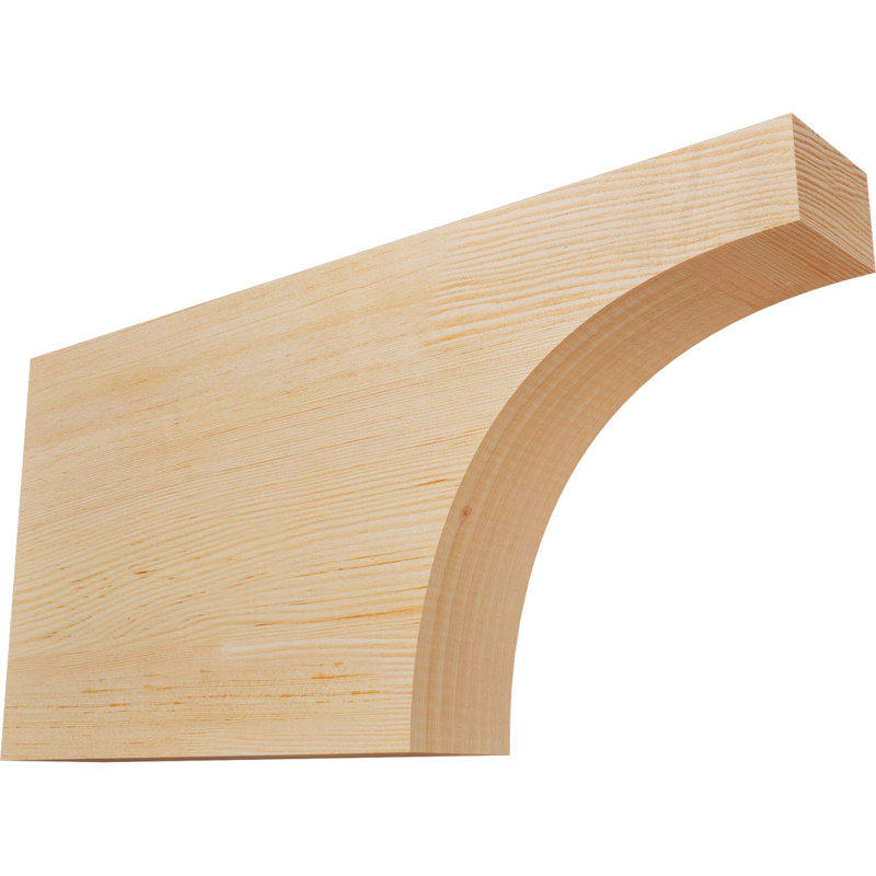 Queue de chevron lisse Huntington, Sapin de Douglas, H 12 po x l 3 1/2 po x L 24 po