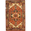 Mungle Oriental Area Rug in Rust