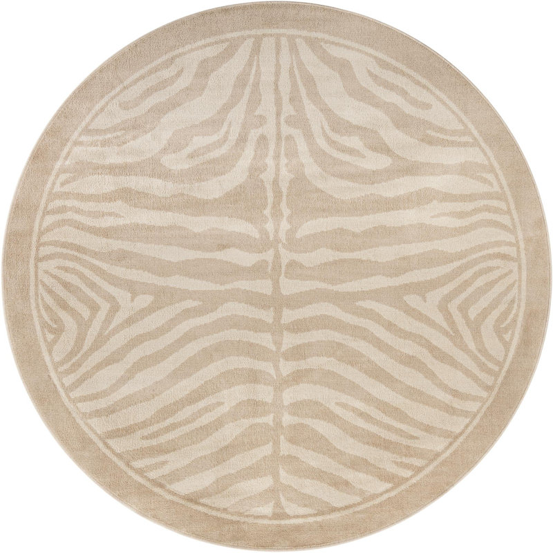 Equiferus Teonni Rug, Round 7'10", Beige