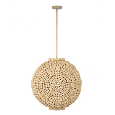 Coaxial 6 LT Jute Pendant Kalco