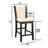 Ikram Upholstered Counter Stool