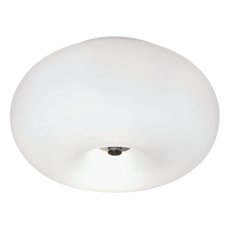 Steffes Glass Flush Mount, 16cm H x 28cm W x 28cm D
