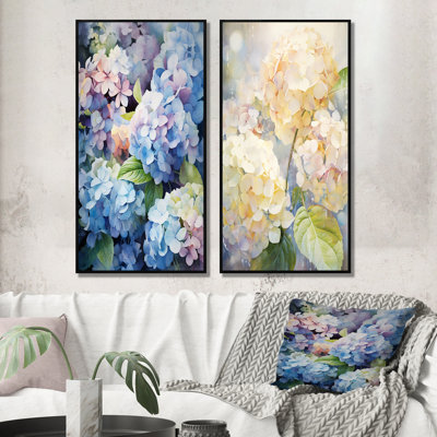 «Blue Hydrangea Dreamy Garden» «Blue Hydrangea Dreamy Garden» - 2 pièces