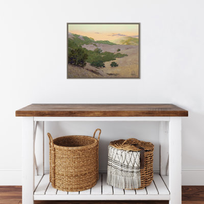 «San Juan Bautista Hills» par Ed Penniman, reproduction d'art sur toile encadrée