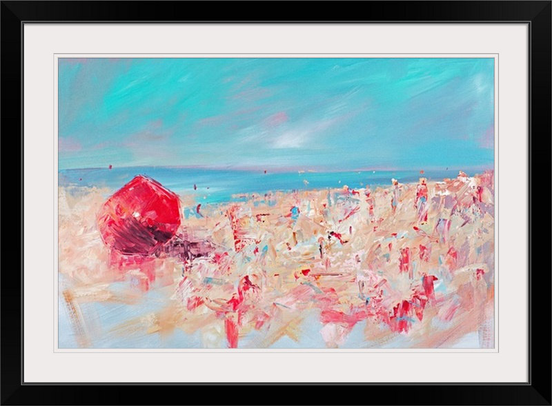 « i », reproduction d’art Spring Break, H 32 po x l 44 po x P 1 po, Cadre noir