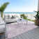 Machine Washable Indoor/Outdoor Claudian ACN1509 Lavender Rug