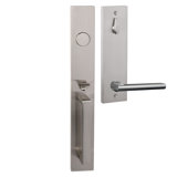 Bravura 973-839 Dummy Montgomery Handleset with Delray Lever in Satin Brass - R