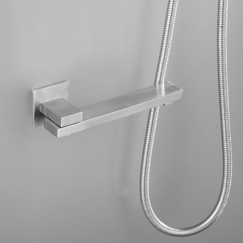 Luxury Rain Mixer Shower - 10" Square Bathroom System In Brushed Nickel 10 Inch, Brushed Nickel