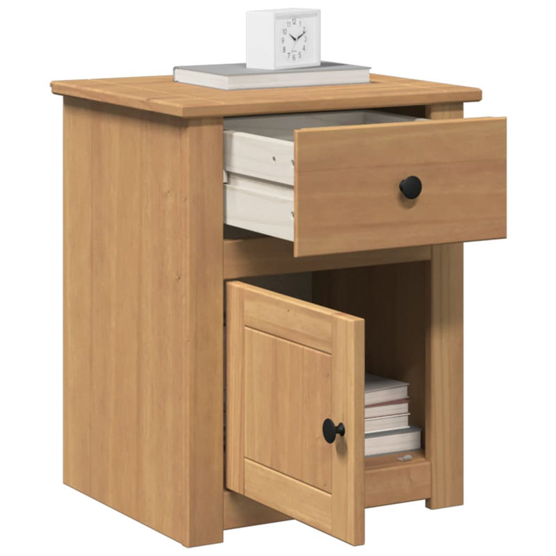 Kittie 46cm W Solid + Manufactured Wood Bedside Table