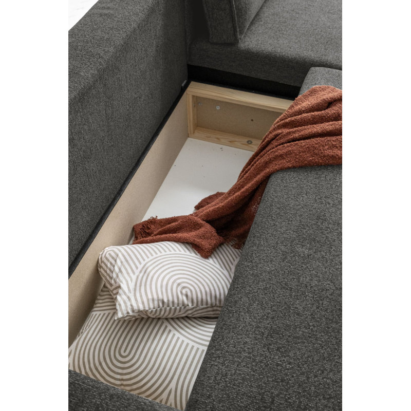 Brave Dave 6 Seater Corner Sofa , Dark Grey