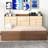 Volker Wood Daybed with Upholstered Storage Shelves, USB Ports and 2 Drawers-388933851