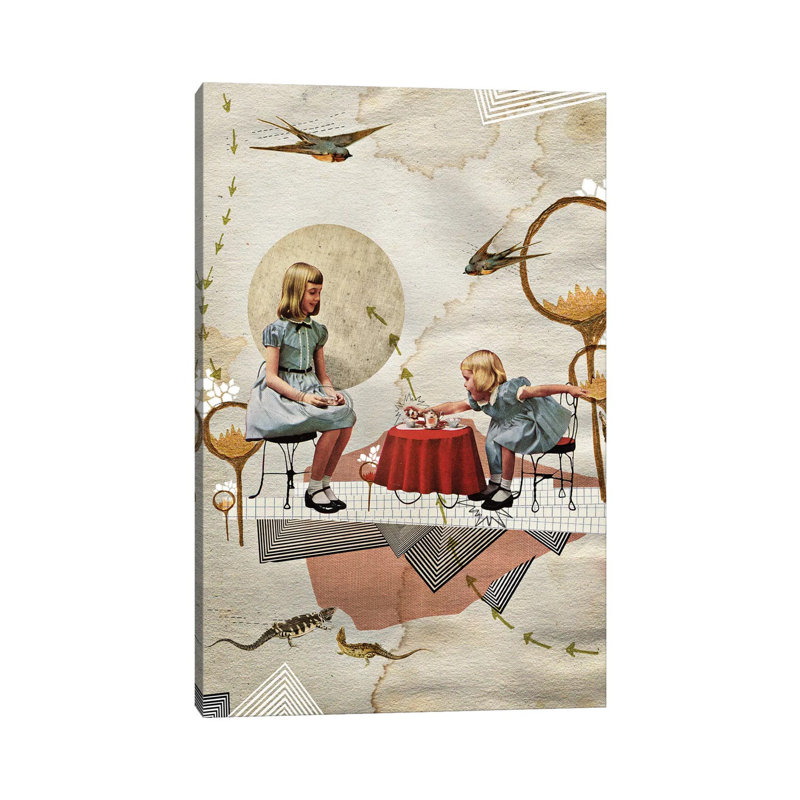 Tea Time by Heather Landis - Wrapped Canvas Print, 66.04 cm H x 45.72 cm W x 1.91 cm D
