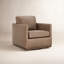 Fauteuil pivotant rembourré Bobbi-123474305