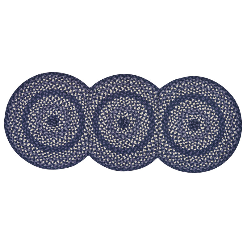 Riskin Cotton Geometric Indoor Rug, Novelty 2'6" x 6'
