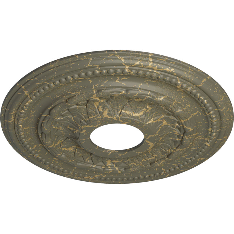 Médaillon de plafond H 15,75 po x l 15,75 po x P 1 po Galway, Hamamélis craquelé