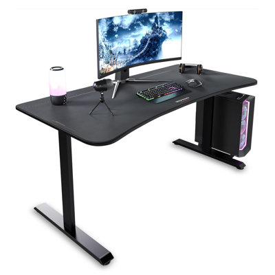 RESPAWN Gaming Desk - Computer Desk With Mouse Pad, PC Workstation With Cable Management, Home Office Gaming Table - Black by Respawn