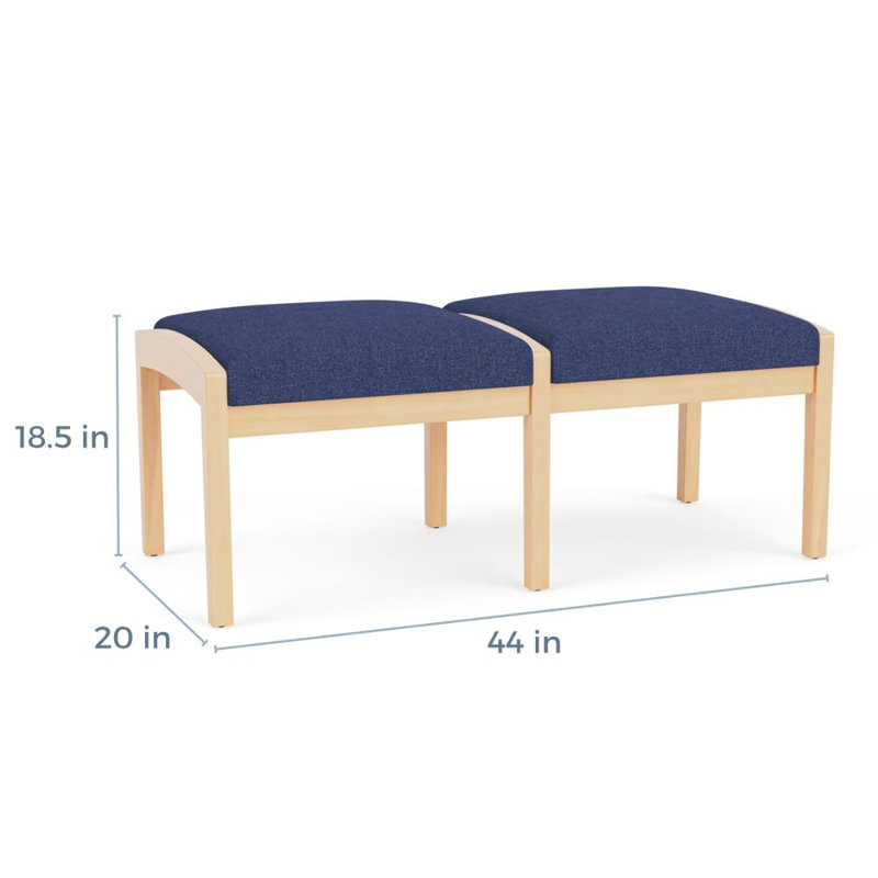 Banc en bois Lenox, Naturel, Amiral Archetype