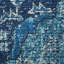 Tapis intérieur / extérieur bleu marine Starlight Nicole Miller-27243371