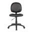 Chaise de bureau pivotante avec dossier profilé, roulettes, vinyle noir Nate