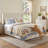 Modern Wingback Upholstered Platform Bed-1529576910-1529935586