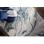 Tapis bleu touffeté à la main Kavita-1676900990