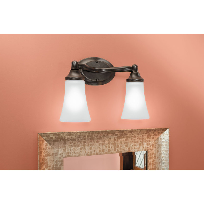 Eva 2-Light Vanity Light, Oil Rubbed Bronze