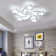 Dimmable 5-Light LED Modern Ceiling Light Fixture with Remote Control