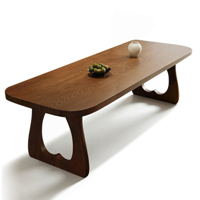 Solid wood rectangular pine dining table