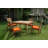 Drusilla 4 - Person Teak Wood Patio Dining Set with Square Table