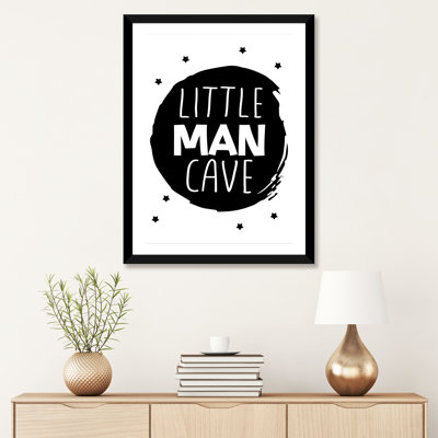 «Little Man Cave Circle», reproduction d'art textuel