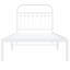 Vidaxl Bed Frame with Metal Headboard-101310380-101310379