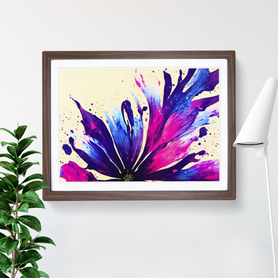 Flower Splash Vol.8 Abstract - Single Picture Frame Painting