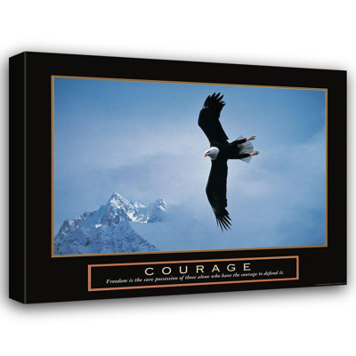 Art sur toile tendue avec châssis Art Direct: Courage, aigle