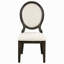 Chaise d'appoint à dossier ovale foncé Fulton (ensemble de 2)