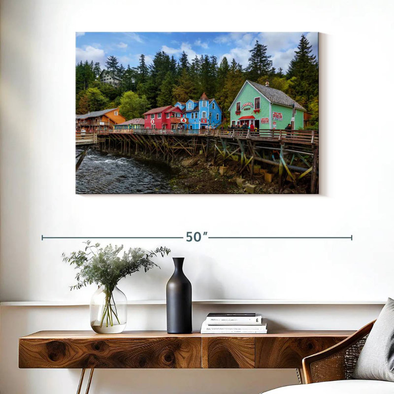 Centre-ville de Kavia, Ketchikan, Alaska, H 26 po x l 39 po