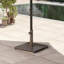 Base carrée de parasol de patio, base de support de parasol en métal 29 lb avec coussins réglables, support de parasol de patio pour poteaux de 1,5 po / 1,9 po