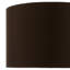 24cm H Silk Drum Lamp Shade in Brown