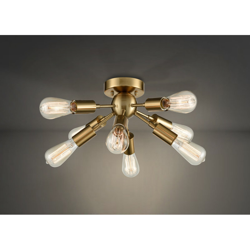 Seekonk Flush Mount, Antique Brass