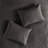 3 Piece Dark Grey Queen Bedspread With Soft Microfiber And Fill. , Pleated Corners, , Machine Washable . Microfiber, Fill, Box Sewing, , Captivating-125073482-125073479